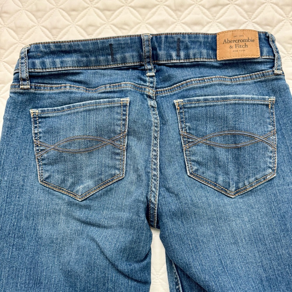 Abercrombie & Fitch Blue Denim Jeans Size 2 26x29 - Picture 10 of 14